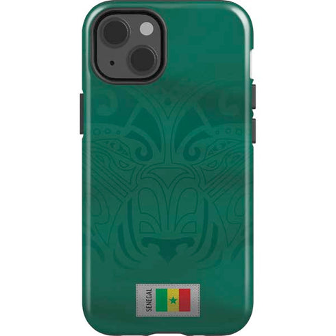 Senegal Soccer Flag iPhone 15 Impact Case